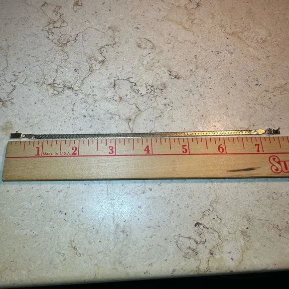 14k Herringbone Bracelet - Picture 6 of 7